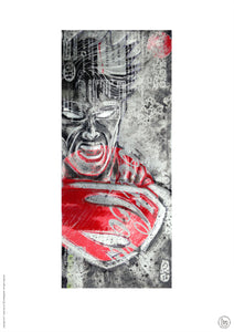 Hand Signed PRINT - By Chris Duncan - SUPERMAN on COKE ZERO