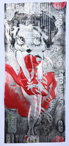 SOLD-AVAILABLE for COMMISSION - ORIGINAL Artwork - Chris Duncan - BETTY BOOP on COKE ZERO  can