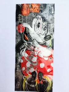 SOLD-AVAILABLE for COMMISSION - ORIGINAL Artwork by Chris Duncan - Minnie Mouse on Coke Zero can