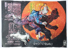 Load image into Gallery viewer, SOLD-AVAILABLE for COMMISSION - ORIGINAL Artwork - Chris Duncan - TINTIN on COKE ZERO can