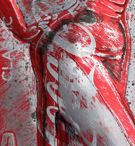 Hand Signed PRINT - JESSICA RABBIT on COKE can