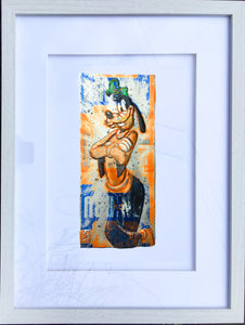 SOLD-AVAILABLE for COMMISSION - ORIGINAL Artwork - Chris Duncan - GOOFY on a IRN BRU can