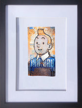 Load image into Gallery viewer, SOLD-AVAILABLE for COMMISSION - ORIGINAL Artwork - Chris Duncan - TINTIN on IRN BRU can