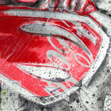 Load image into Gallery viewer, Hand Signed PRINT - By Chris Duncan - SUPERMAN on COKE ZERO